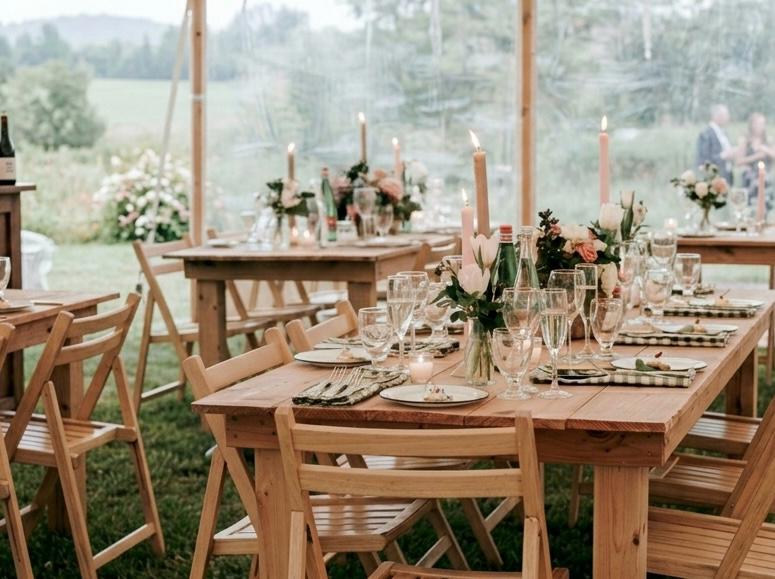 Neutral and Summer Outdoor Tablescape Ideas